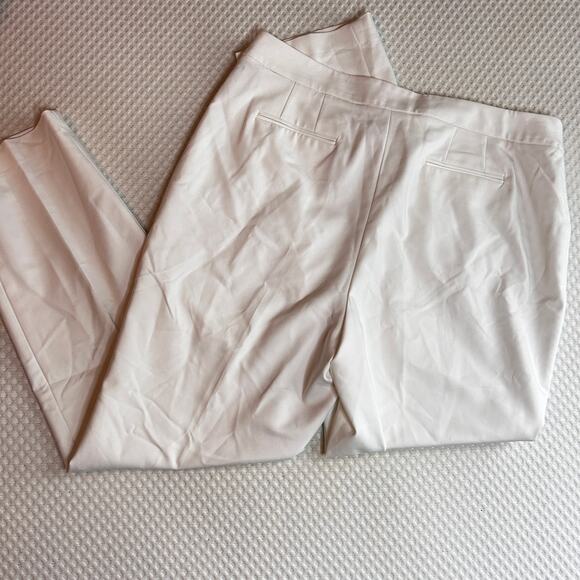 Anne Klein Straight Wide Leg Pants 12 White NWT Trousers Academia Career - Picture 8 of 8